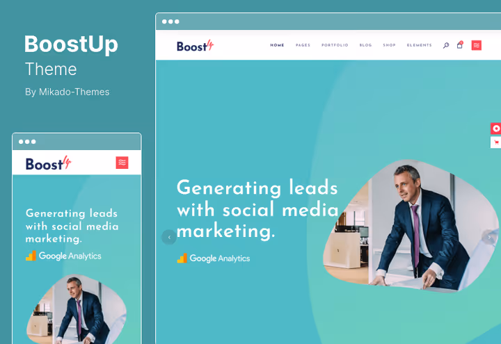 Демо-сайт темы BoostUp для маркетингового агентства