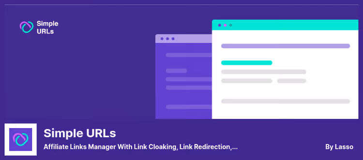 Interface de gestão de links do plugin Simple URLs