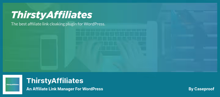 Interface de inserção de links de afiliado ThirstyAffiliates no editor do WordPress