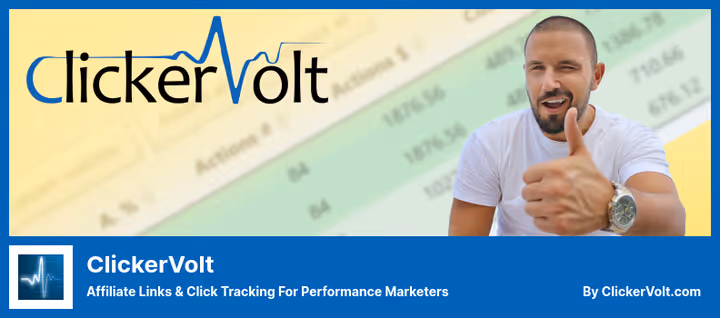 Painel de análise de links e testes A/B do ClickerVolt