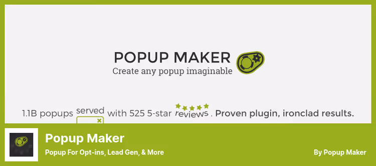 Popup-grensesnitt i Popup Maker med utløserinnstillinger