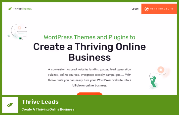 Thrive Leads abonnementsskjema-editor med malbibliotek