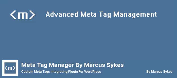 Meta Tag Manager pistikprogrammi metakirjete juhtpaneel