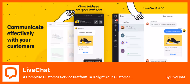 LiveChat-chattevindu på en WooCommerce-butikkside