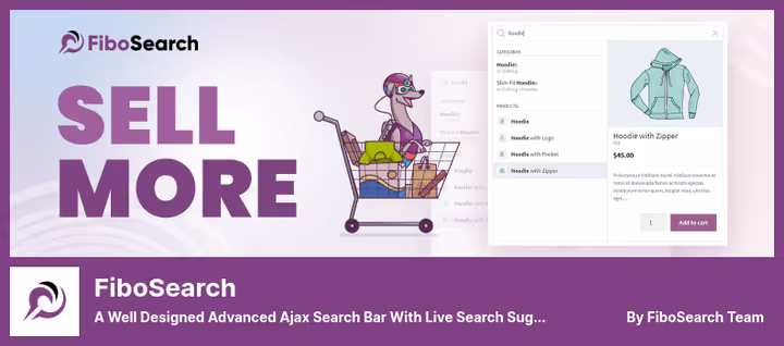 FiboSearch AJAX-produktsøk med direktesøkforslag i WooCommerce