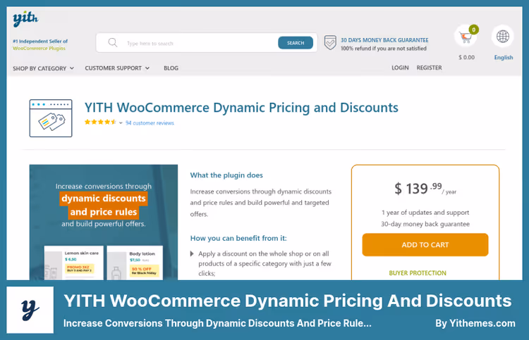 YITH Dynamic Pricing rabattregler for WooCommerce