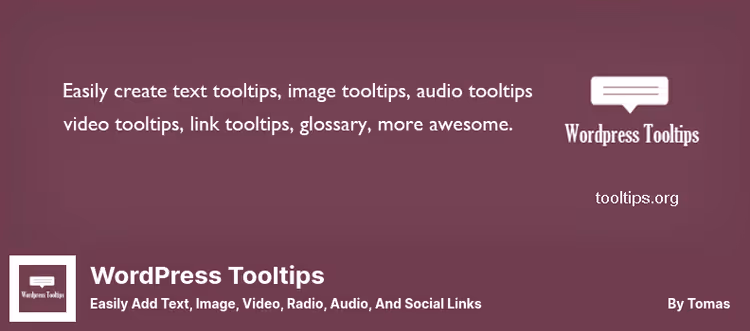 WordPress Tooltips pistiku kohtspikri demonstratsioon