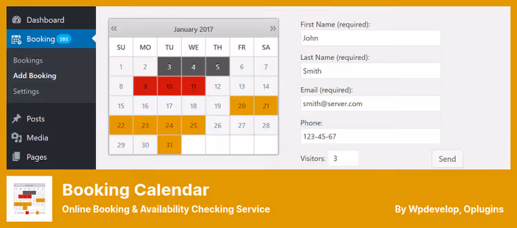 Booking Calendar broneerimiskalender