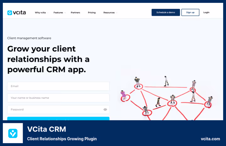 vCita CRM клиентский портал и планирование встреч для сервисного бизнеса