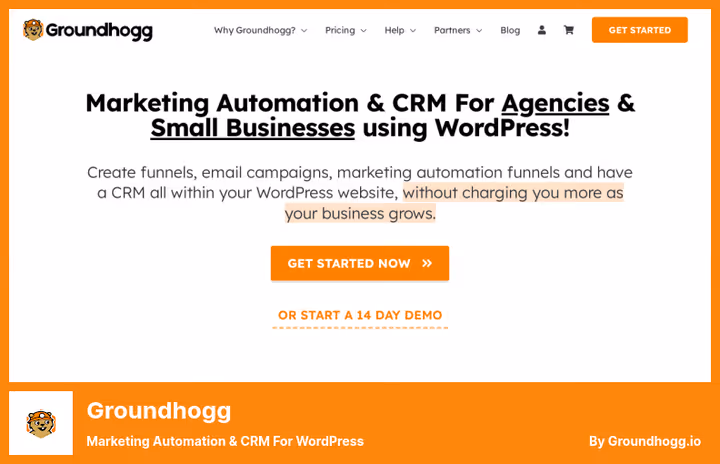 Groundhogg CRM автоматизация маркетинга и воронки продаж WordPress