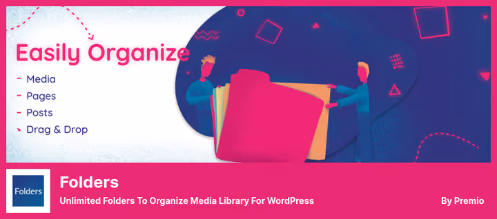 Плагин Folders, управление папками для медиафайлов WordPress
