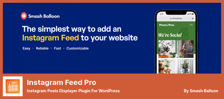 Smash Balloon Instagram feed in WordPress sidebar