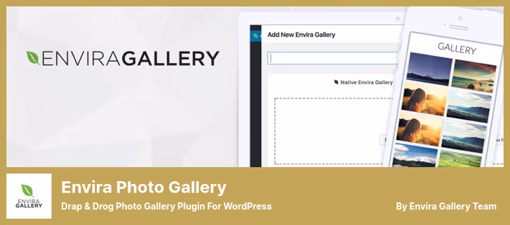 Envira Gallery drag-and-drop gallery builder