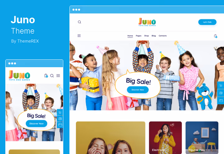 Juno theme for children's goods and toy stores