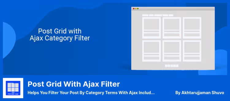 Post grid with category filter in Post Grid with Ajax Filter