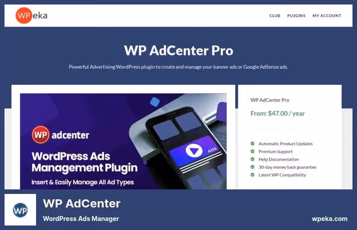 Annonsekampanjestatistikk i WP AdCenter