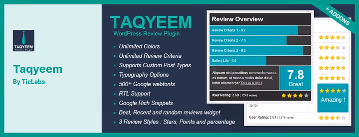 Taqyeem vurderingsvisningsmaler