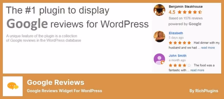 Google Reviews-widget på nettside
