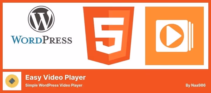 Минималистичный плеер Easy Video Player для WordPress