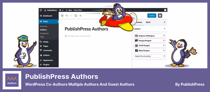 Плагін PublishPress Authors із налаштуваннями співавторів