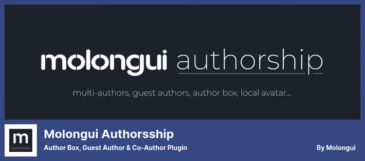 Плагін Molongui Authorship із налаштуваннями авторського блока