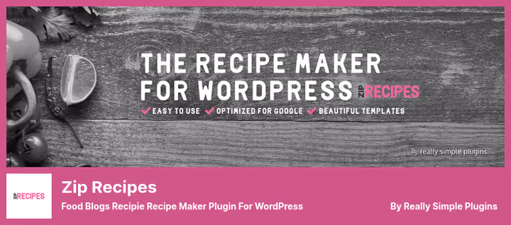 Zip Recipes retseptiredaktor WYSIWYG-ga