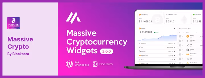 Massive Crypto-widgeter med ulike prisvisningsdesign