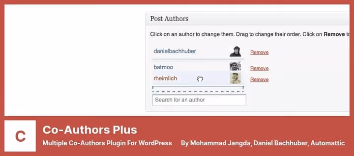 Co-Authors Plus medforfattervalg i WordPress-innleggsredigering
