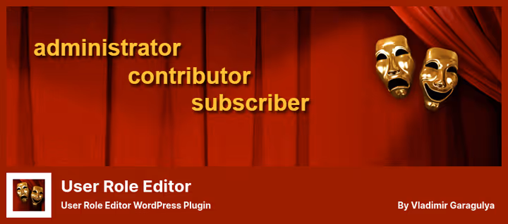 User Role Editor grensesnitt for rolletilpasning i WordPress-administrasjon