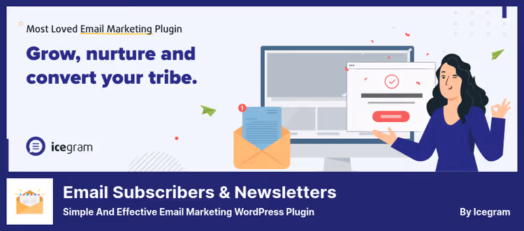 E-postabonnenter-pluginets dashbord i WordPress