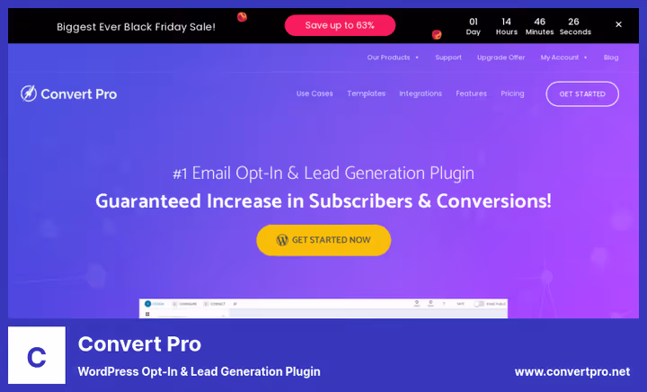 Convert Pro popup-bygger for e-postfangst