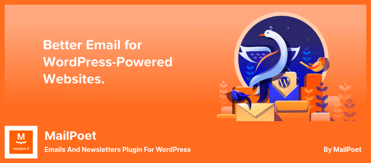 MailPoet visuell e-postredigering i WordPress