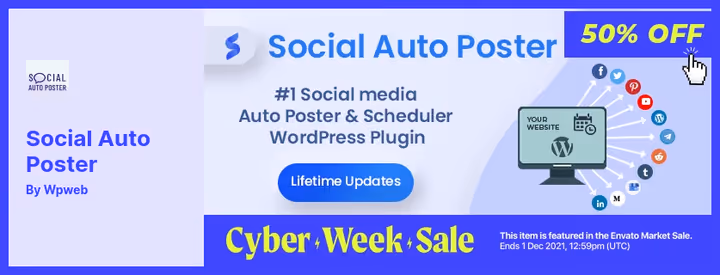 Social Auto Poster, agendador comercial de publicação automática para WordPress