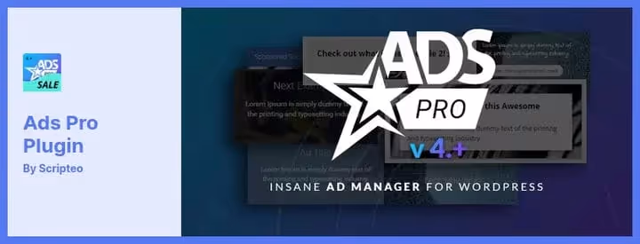 Екран налаштування рекламних блоків плагіна Ads Pro Plugin
