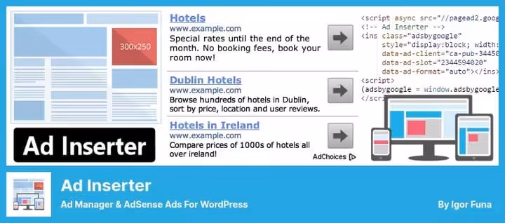 Віджет завантаження рекламного банера Ad Widget для WordPress