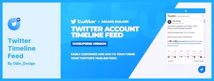 Twitter Timeline Feed widget on CodeCanyon
