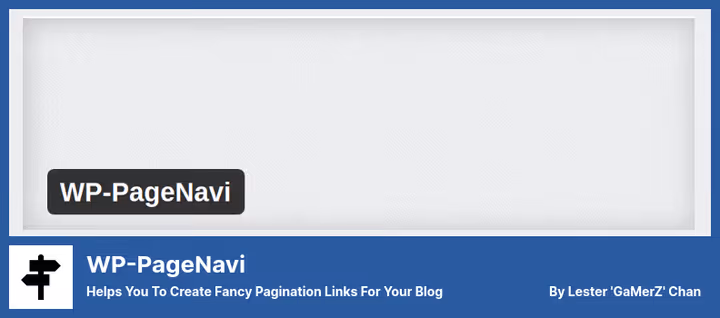 Innstillingsside for WP-PageNavi-utvidelsen i WordPress-administrasjon