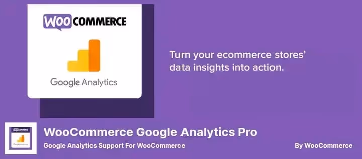 Google Analytics integration settings in WooCommerce admin section