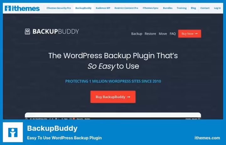 Painel do Solid Backups com registos de backups