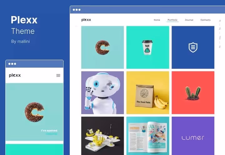 Plexx theme: videoportefølje for byråer med WPBakery og Elementor