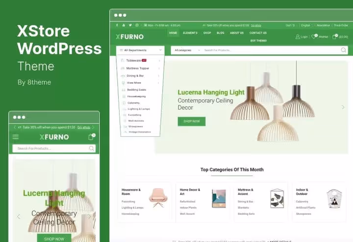 XStore theme: Themeforest-bestselger med 25 000 salg og komplett WooCommerce-pakke