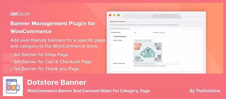 Product category banner in Dotstore Banner for WooCommerce