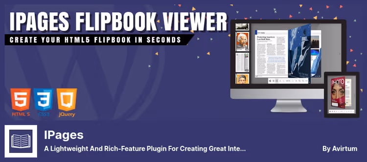 Настройки iPages Flipbook для создания HTML5-флипбука
