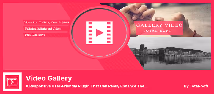YouTube-videogalleri med tilpasset stil gjennom Video Gallery