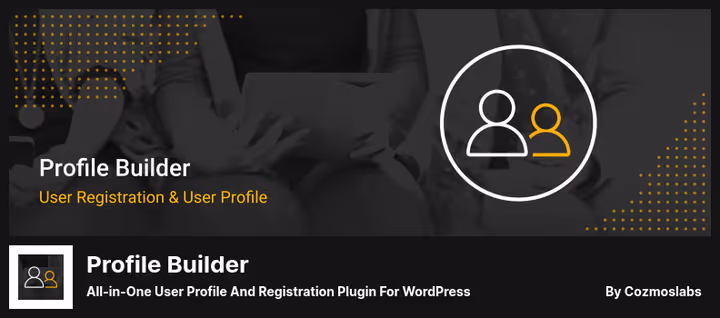 Formulário de registo com campos personalizados do Profile Builder