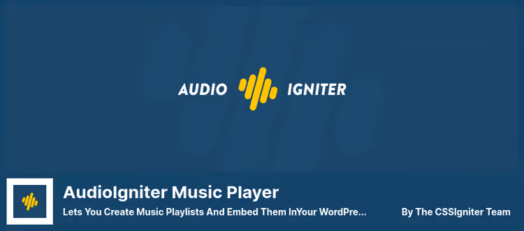 AudioIgniter-plugin for å lage spillelister