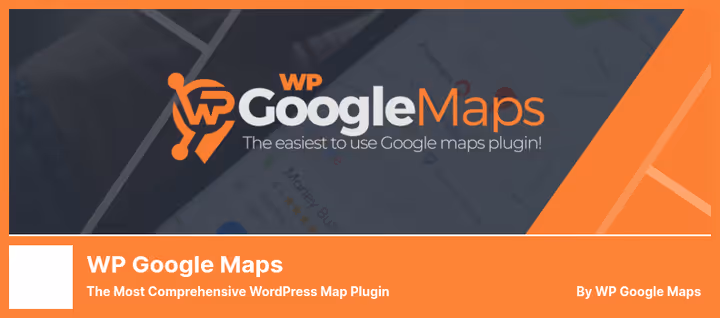 WP Go Maps kartopprettingsgrensesnitt med markører på Google Maps