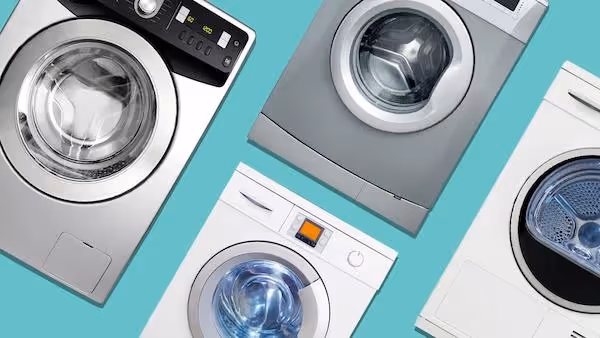 Front-loading automatic washing machine in interior