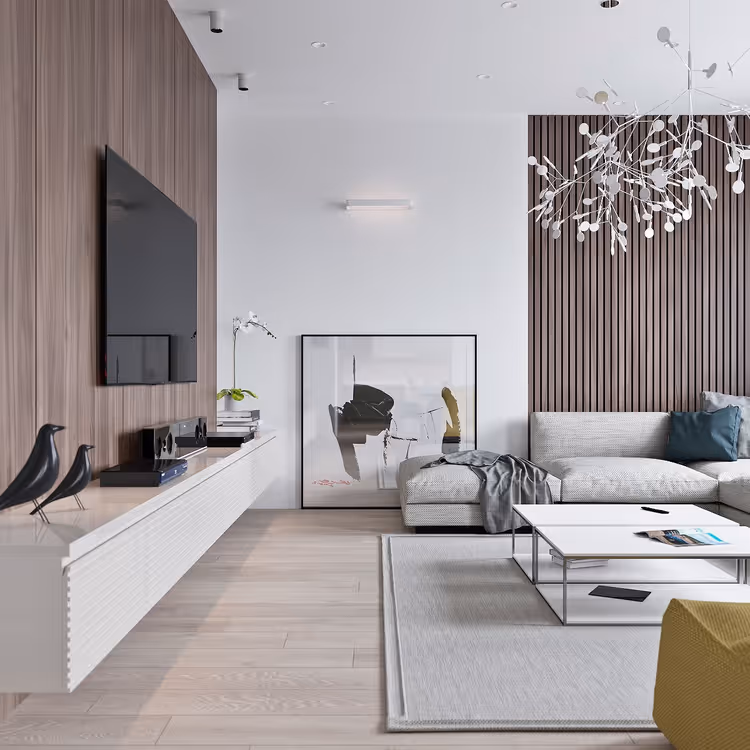 Completed apartment interior after renovation by NSDGroup