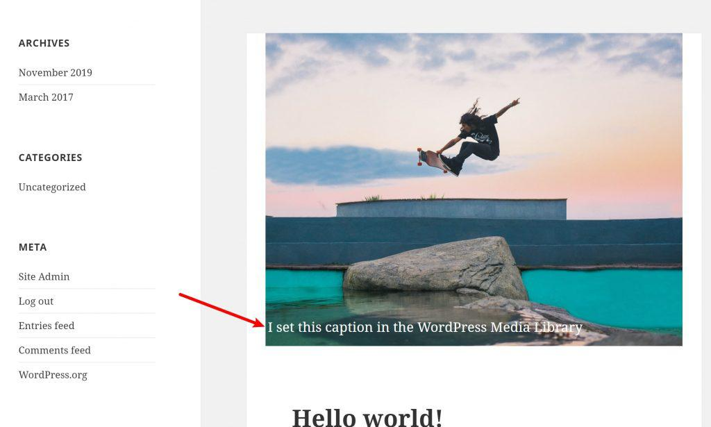 Как добавить текст на изображение  записи в WordPress